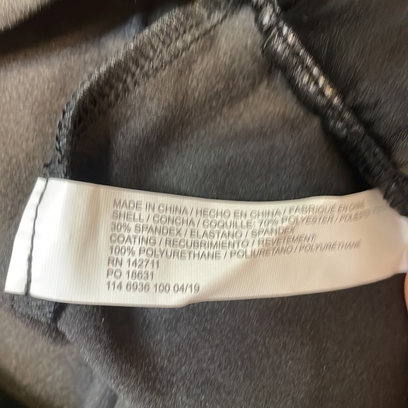 NWT Eloquii Faux Leather Leggings Size 18 - Picture 7 of 7